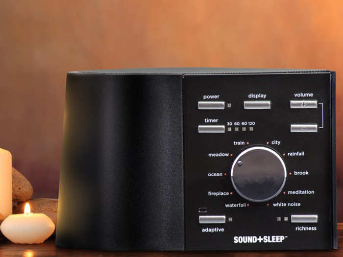 Our top pick for a white noise machine with 30 sound environment options