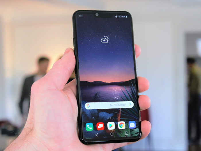 The LG G8 makes noise straight from its screen.