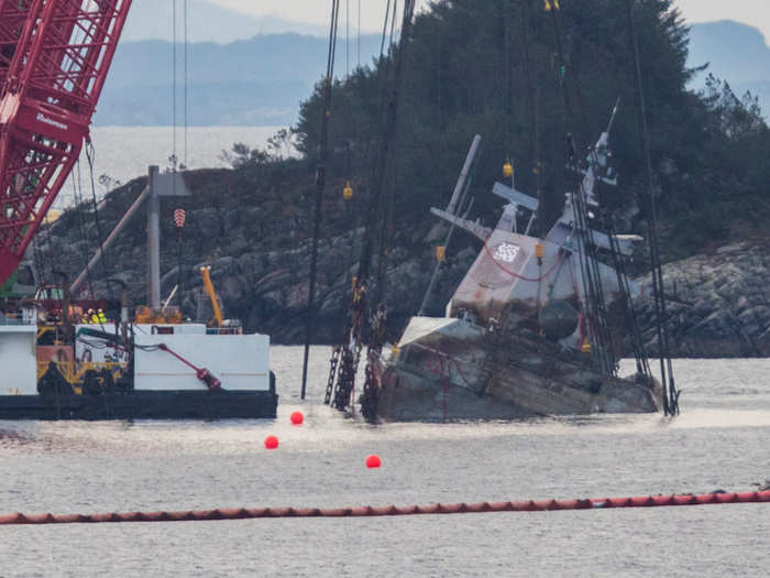 In a preliminary report released at the end of November, Accident Investigation Board Norway said control of the frigate