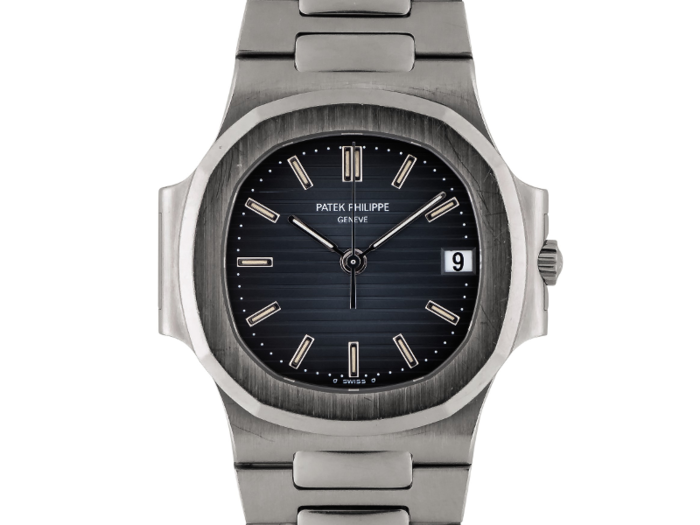 1. Patek Philippe: Nautilus, Ref 3800/1A stainless steel wristwatch with date and bracelet made in 2003