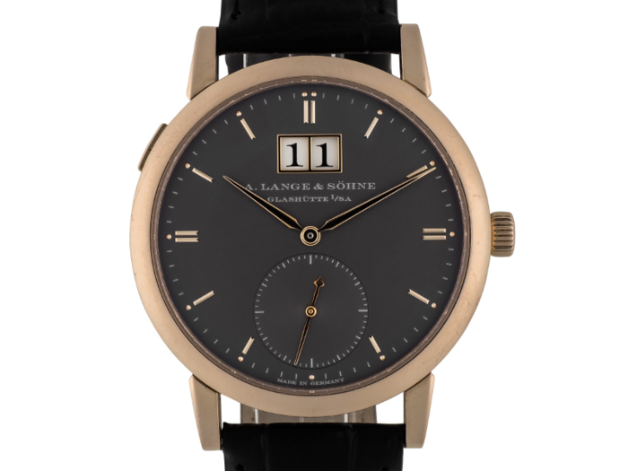 9. A. Lange & Söhne: Saxonia Automatik, Ref 315.033 — Pink gold wristwatch with date circa 2009