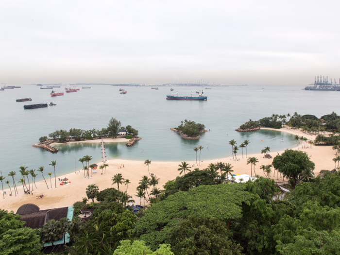 The resort-like Sentosa Island boasts some of the area