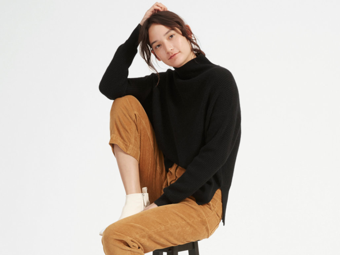 A luxurious waffle-knit sweater from Everlane