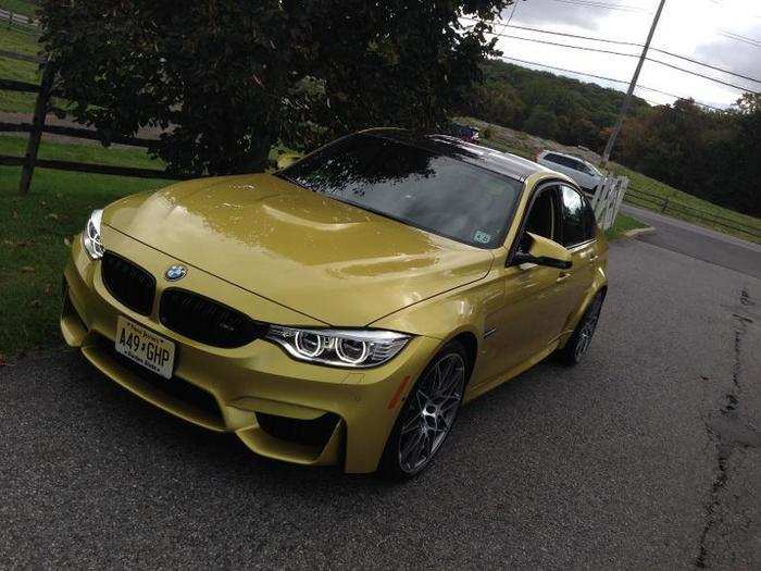 Finally, we have the BMW M3. Starts at about $66,000 and goes up from there as you add options.