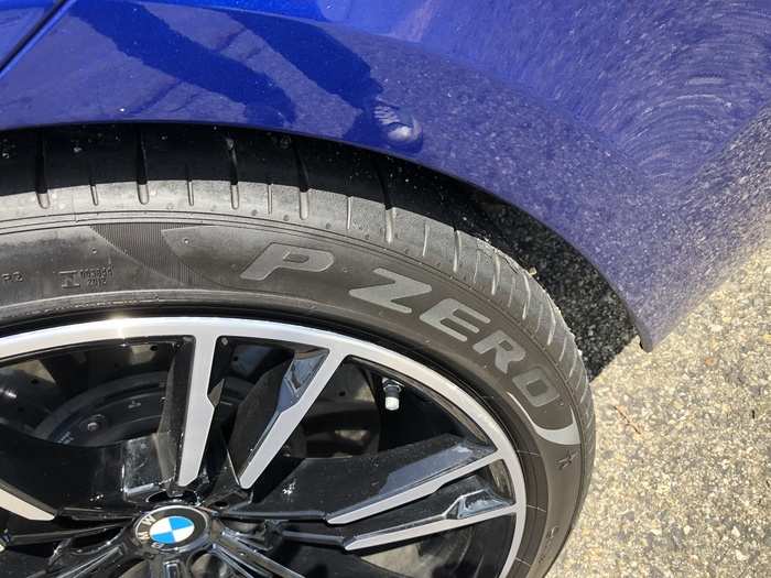 The M5 is outfitted with Pirelli P Zero performance tires.