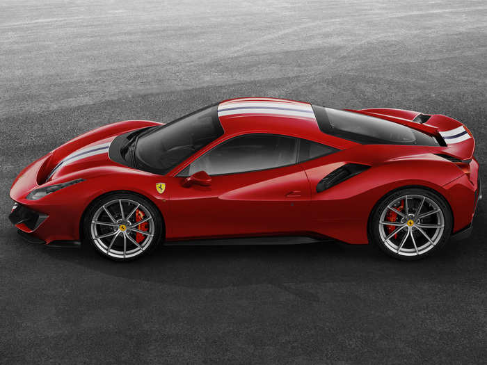 The F8 Tributo advances the styling of the 488 Pista.