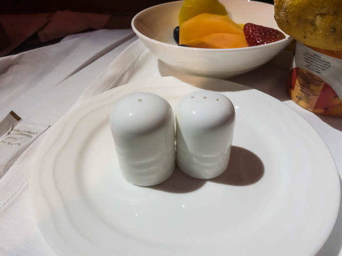 It came with these two cute little salt and pepper shakers.