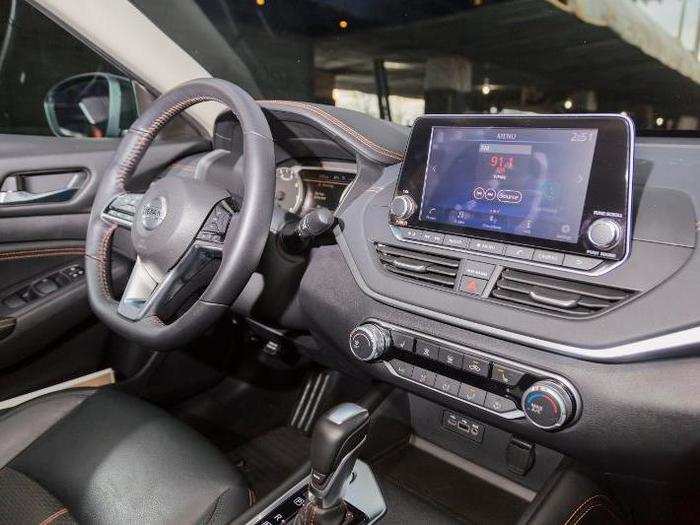 The center stack comes standard with an eight-inch touchscreen infotainment display.