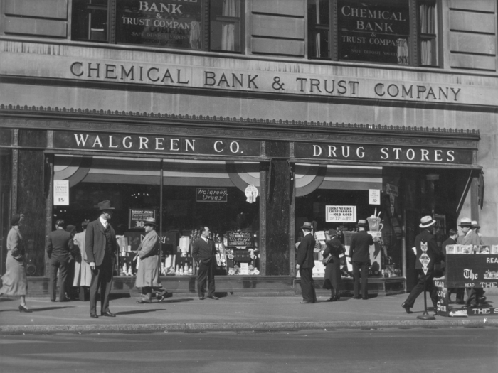 In 1901, Walgreens was founded, creating the first drug store chain.