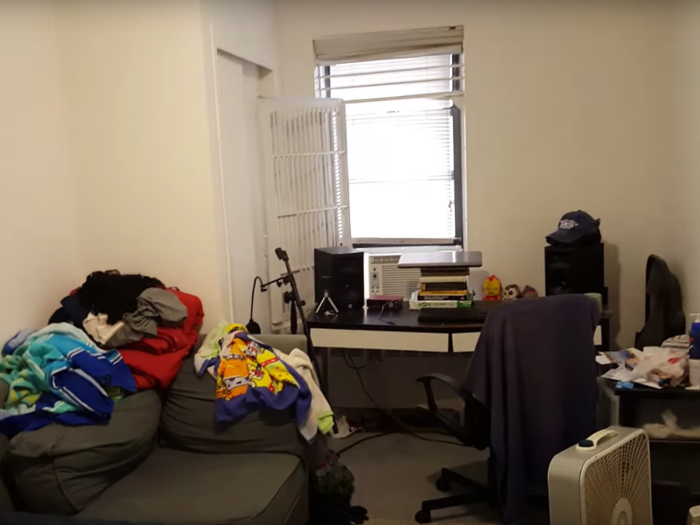 He was working as a software engineer making $150,000 a year in 2016 when he was living in this East Village, one-bedroom apartment for $2,500 a month.