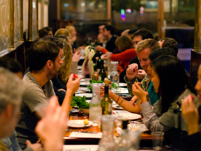 ... a basic dinner for two people at a neighborhood pub costs $57 ...