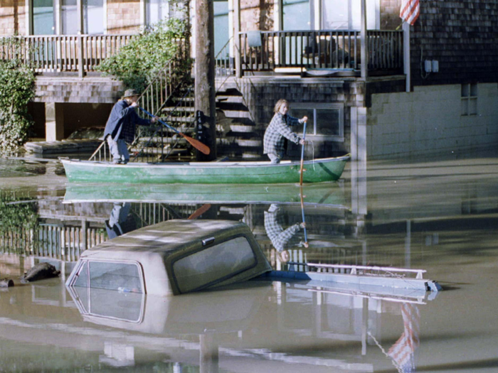 This shot of flooding dates back to 1997.