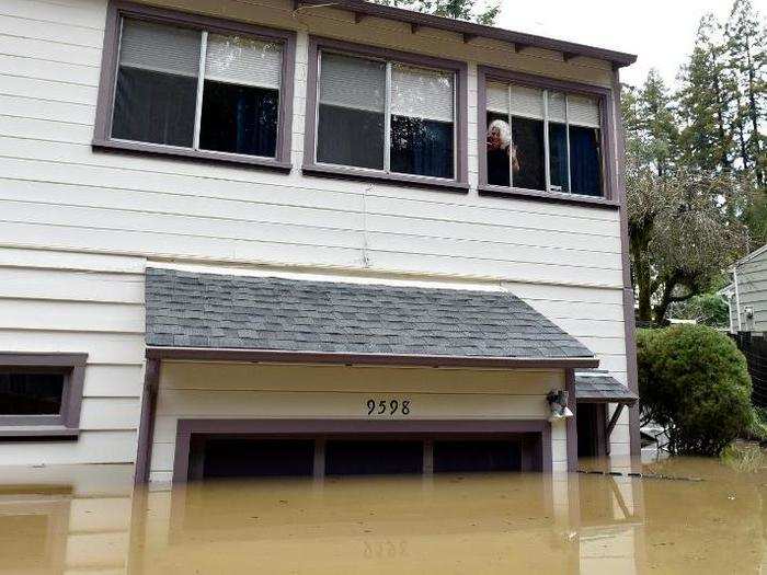 Some homes were flooded by up to 8 feet of water.