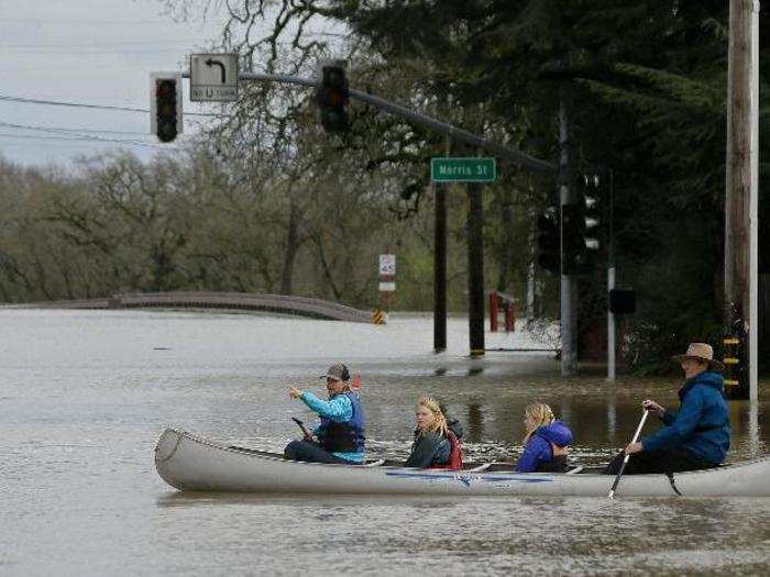 That left thousands of people trapped, with boats their only feasible mode of transportation.