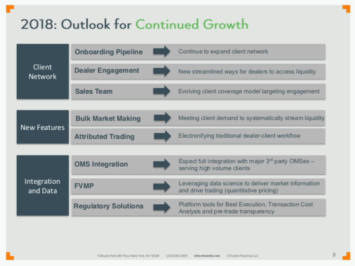 And the outlook for 2018. A reminder that this deck was prepared in April 2018.