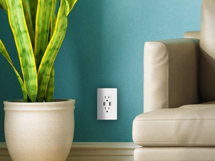 Outlets with USB ports in them so I don