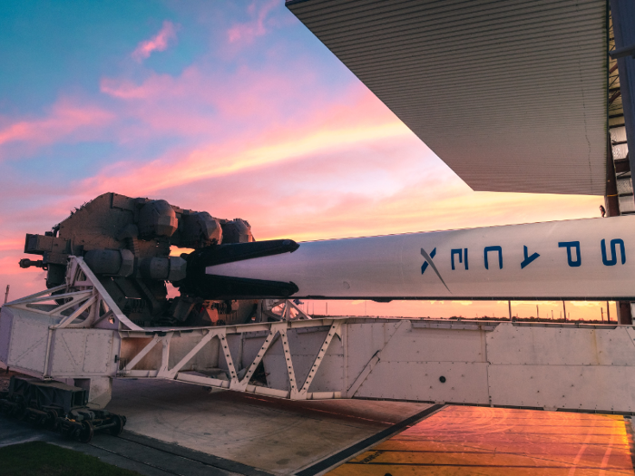 SpaceX has wheeled the entire launch system out to a site called Launch Complex 39A.