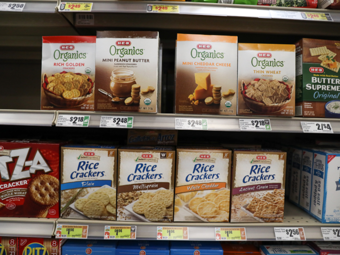 ... but H-E-B Organics also has organic cracker alternatives, and at good prices, too.