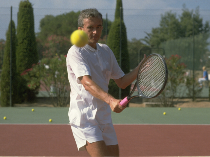 ... where he has been seen enjoying some tennis matches.