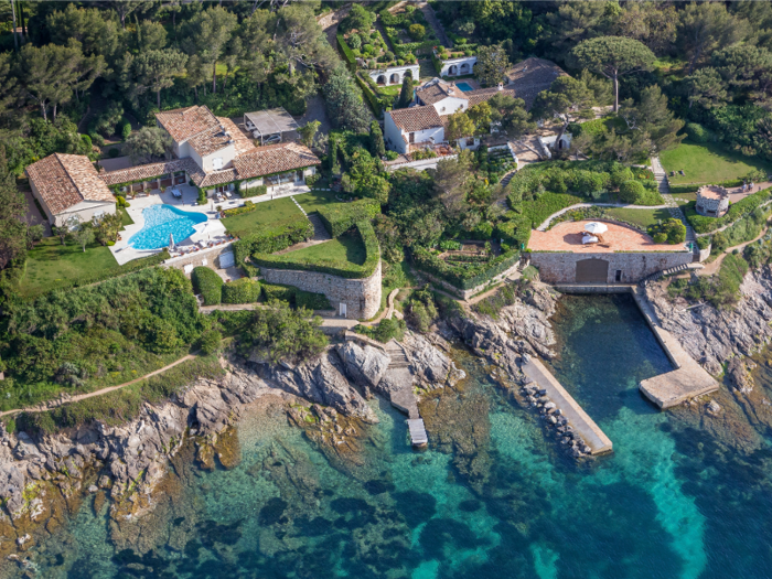 He owns a sprawling vacation villa in glitzy Saint-Tropez on the French Riviera ...