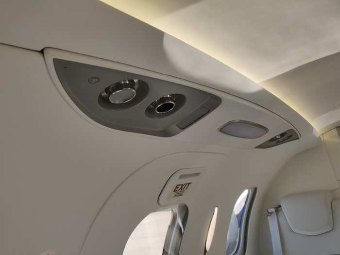  9. A speaker-less stereo: the HondaJet does not use traditional speakers. Instead, its cabin is surrounded by a couple of dozen transducers that vibrate inside the plane