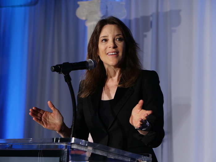 Author and motivational speaker Marianne Williamson