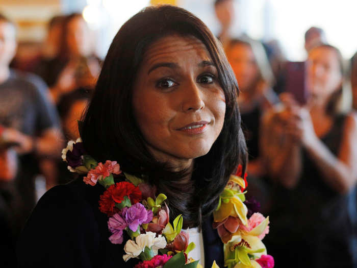 Rep. Tulsi Gabbard of Hawaii is in favor of legalization, and introduced a bipartisan bill with former Rep. Carlos Curbelo to commission a federal report on the state-level effects of marijuana legalization.