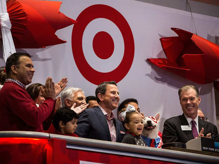 Target: a net 15% of Americans say the company leans Democratic.