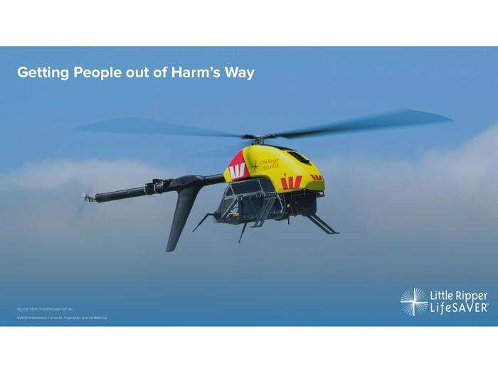 An organization called Little Ripper uses drones to assist in emergency rescues.