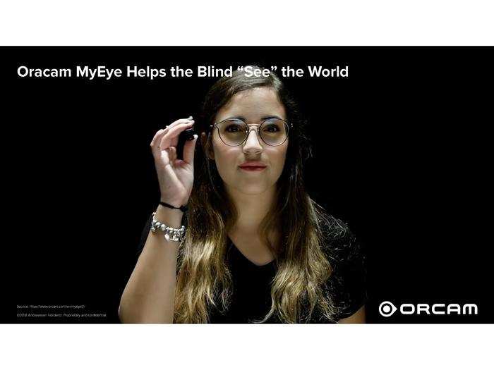 Oracam lets people with vision problems navigate the world.