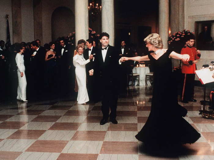 It was at this dinner that Princess Diana famously danced with John Travolta.