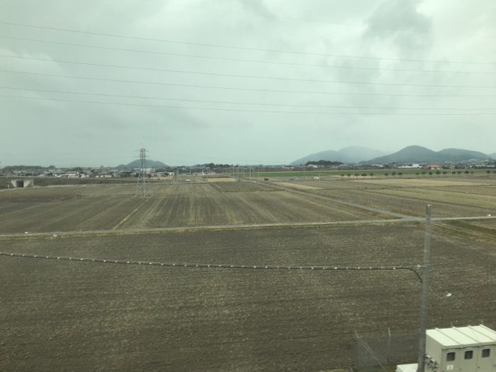 ...and the vast amounts of farmland as we got closer to Kyoto.