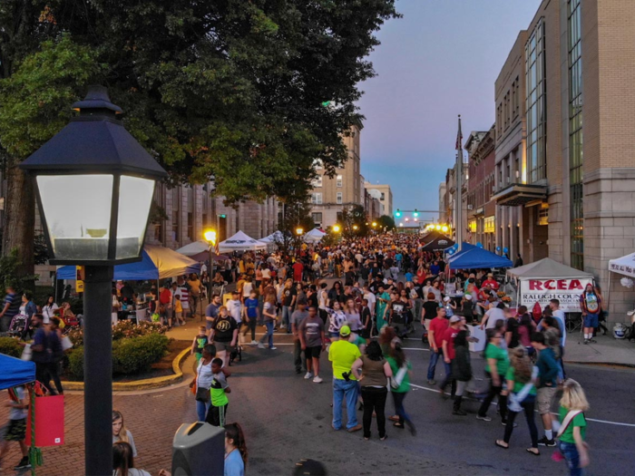 There are also a ton of festivals that bring the community together, like the Appalachian Festival and Chili Night...