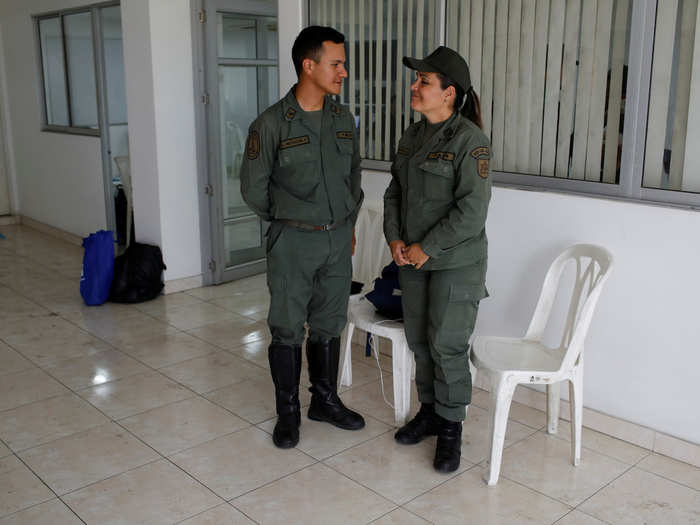 Gonzalez said he and his wife, also a national guard sergeant, had defected to Cucuta with their baby and that they were willing to go back. "It