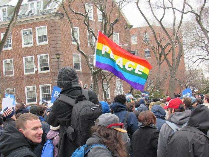 As Sanders walked off the stage and the crowd dispersed, John Lennon