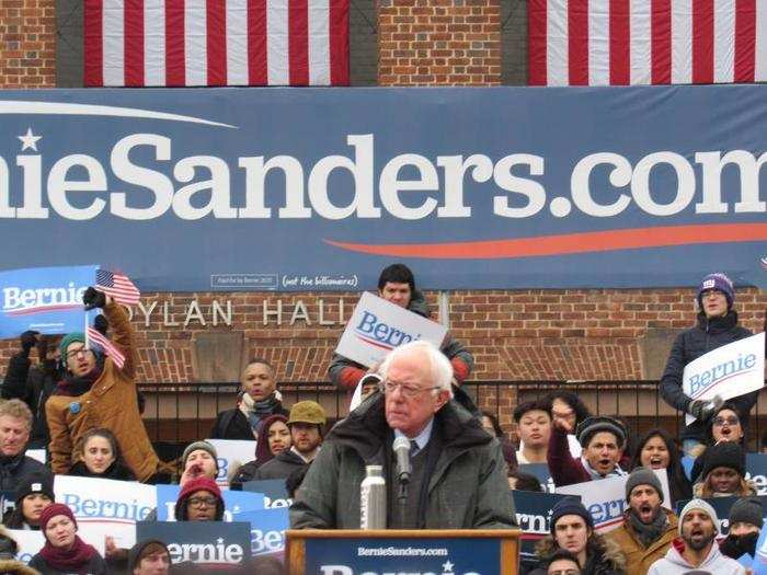 "Brothers and sisters, we are going to win this election ... because we are putting together the strongest grassroots campaign in the history of US politics," Sanders declared to a cheering audience.