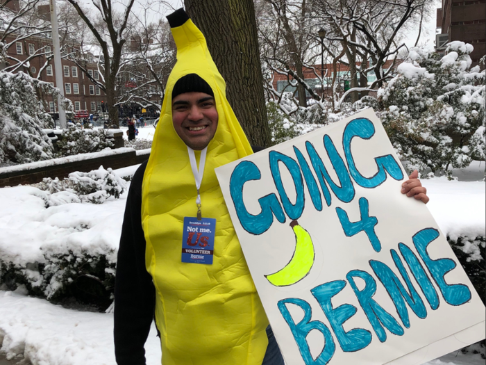 Louis Nuñez, 43, of Brooklyn, stood out with his banana suit. He told INSIDER he