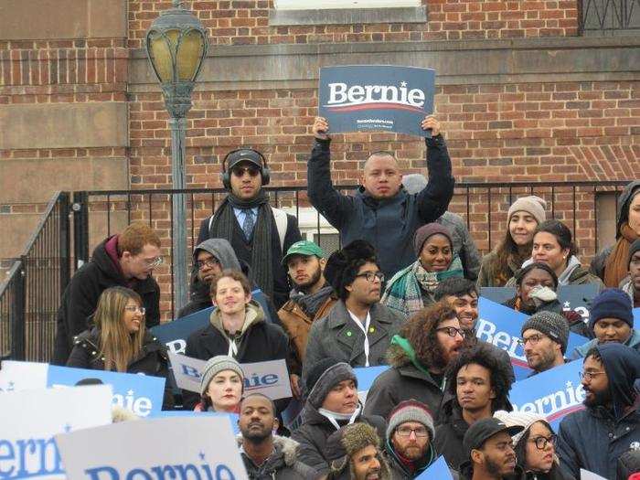 People of all ages attended, but the crowd was primarily young and diverse.