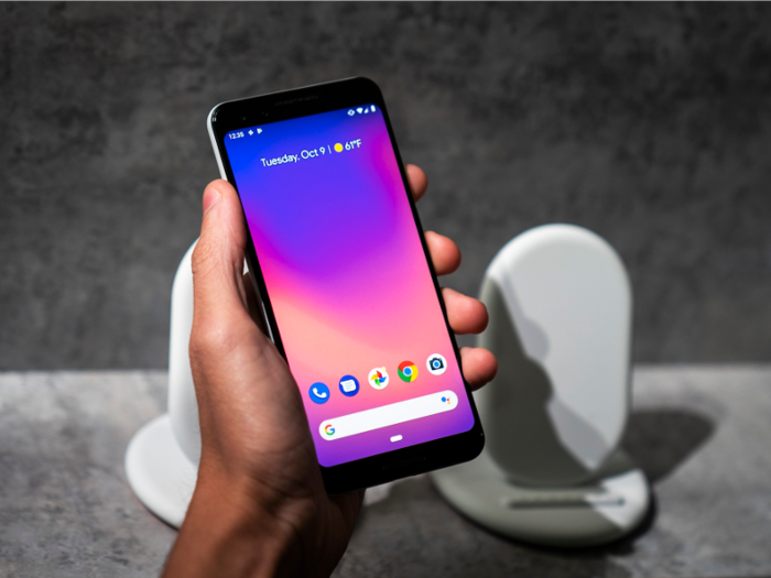 The Pixel 3 starts at $800 for the 64 GB model, and goes up to $900 for 128 GB.
