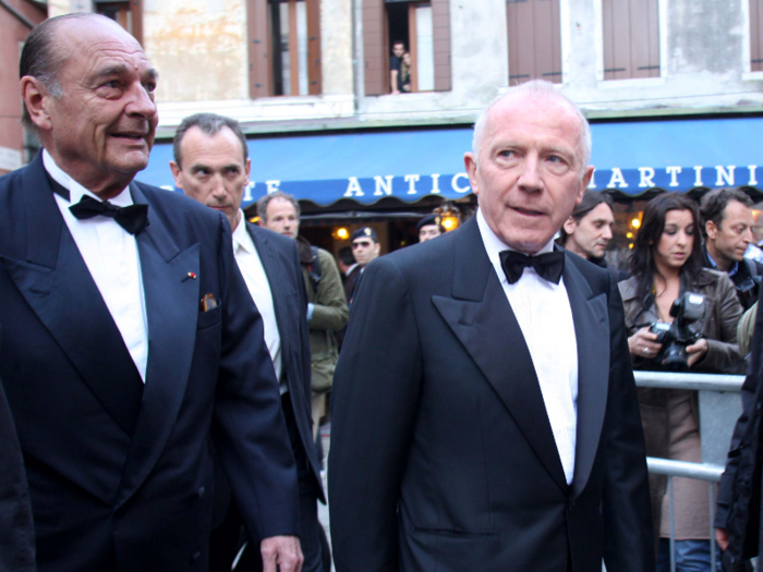 Along with his circle of high-profile artists, Pinault is close friends with former French president Jacques Chirac. The Guardian previously reported that Pinault was one of the few people to have the president