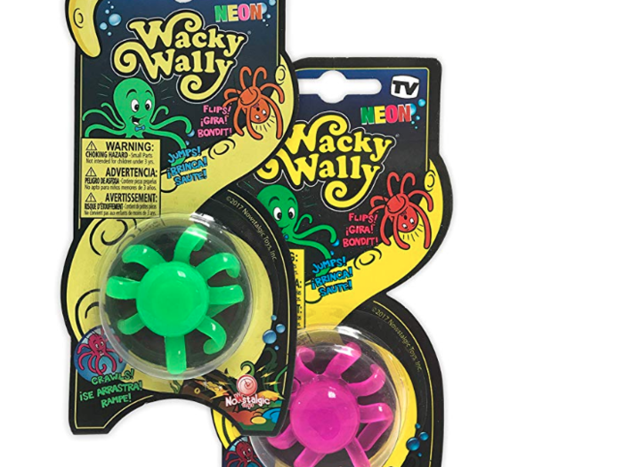 Ken Hakuta became a millionaire in 1985 for his Wacky Wall Walker — an eight-armed, slimy toy resembling an octopus, that, when stuck to the wall, looked like it was walking as gravity pulled it down. Millions were sold.