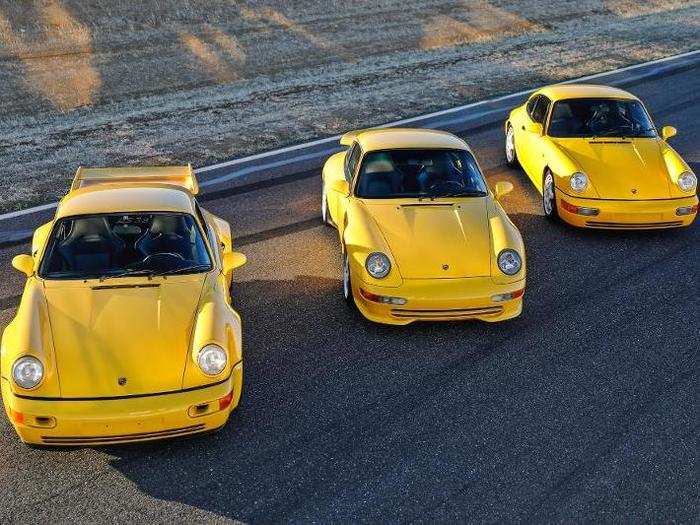 The 1992 Porsche 964 Carrera RS is one of three blossom yellow, air-cooled Porsches from the collection of WhatsApp co-founder Jan Koum that Gooding & Company is will auction at Amelia Island.