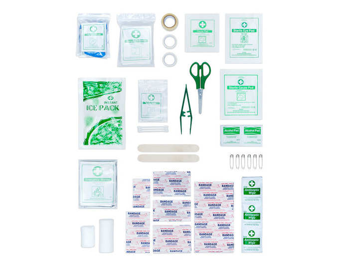 A 160-piece first-aid kit