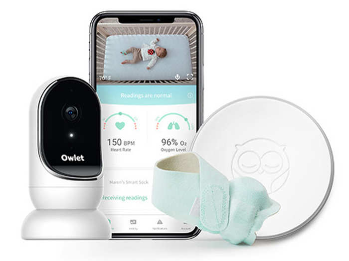 A smart sock and monitor bundle for babies