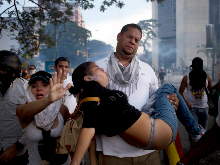 Soon after, shortages and crime ravaged the country. Anti-Maduro mass protests broke out, and 43 people died.