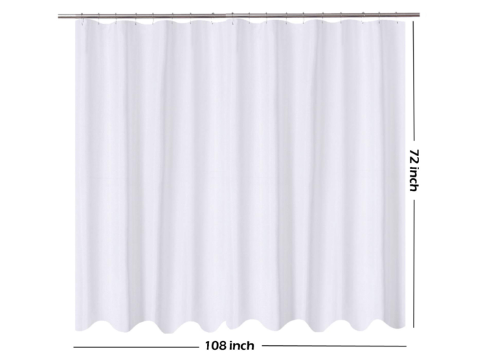 The best extra large shower curtain liner