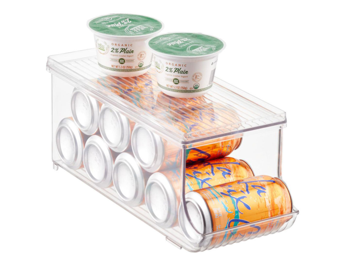 A soda can organizer