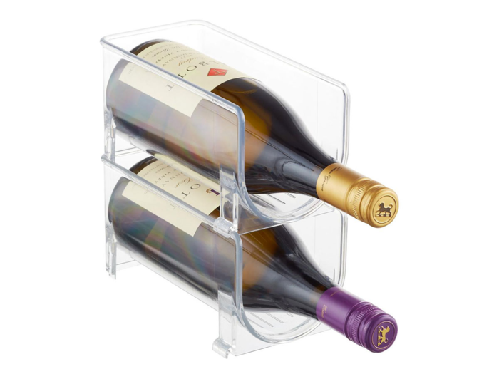 A fridge wine holder