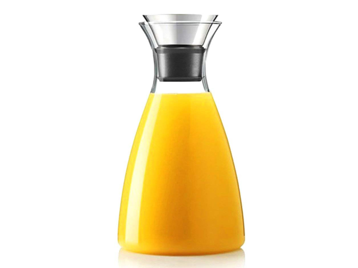 A glass carafe