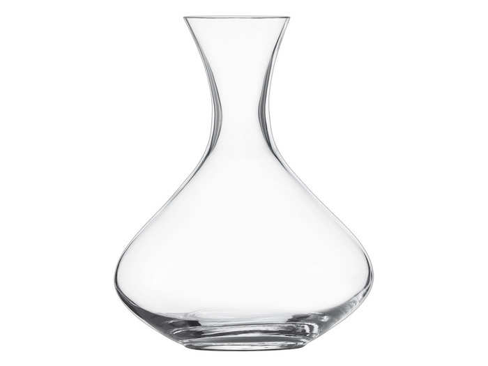 A break-resistant glass decanter